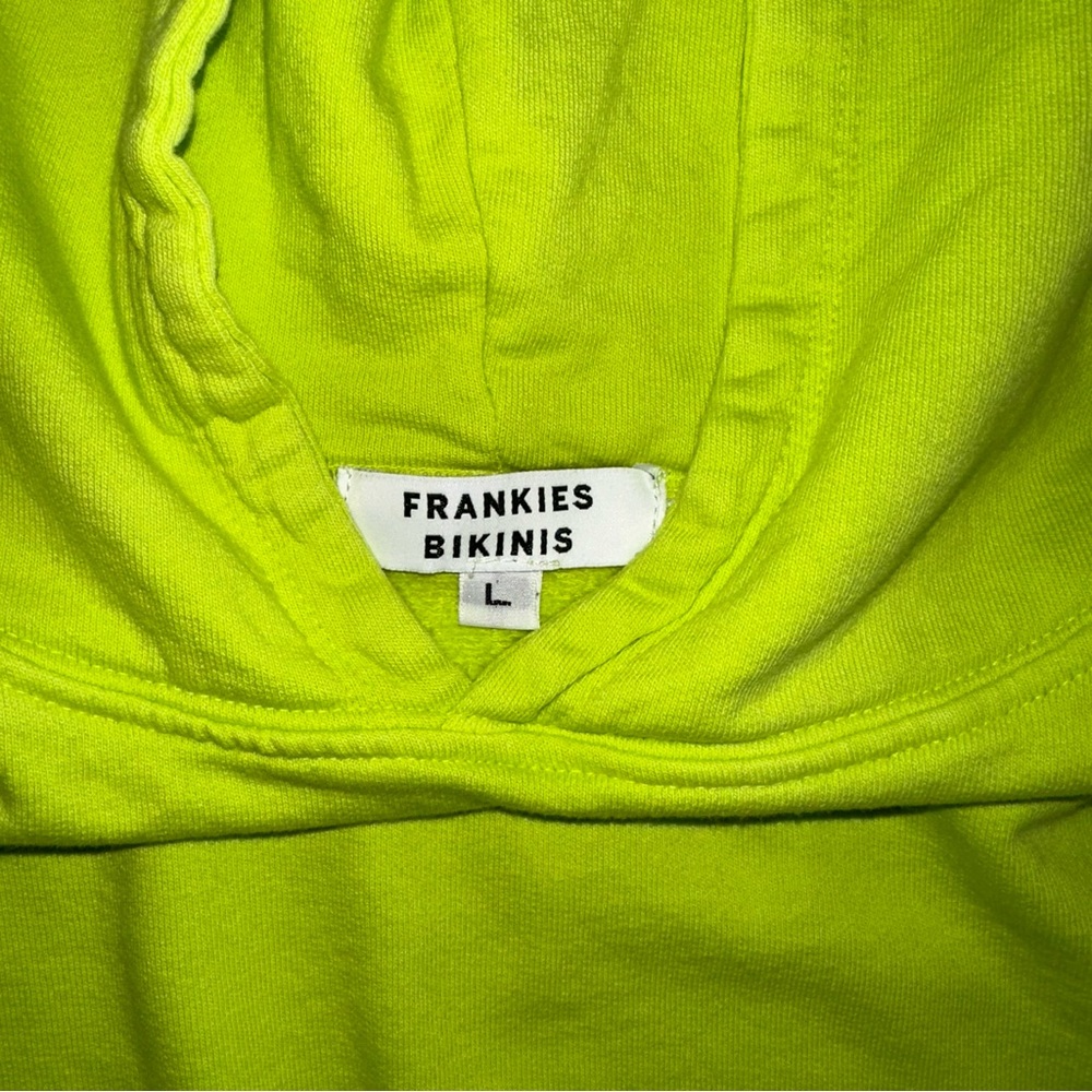 Frankies Bikinis Burl Grass Green Butterfly Crop … - image 4